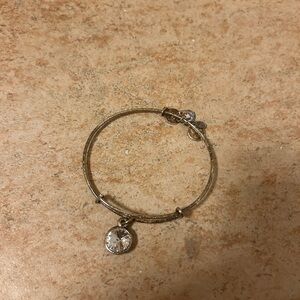 Silver Bracelet with Crystal Pendant
